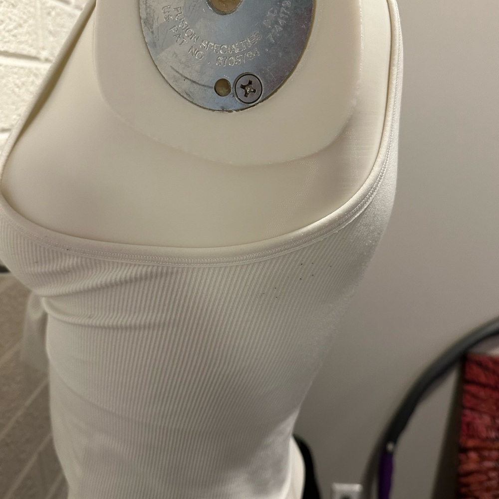 White Ribbed Tank Top - Picture 5 of 7